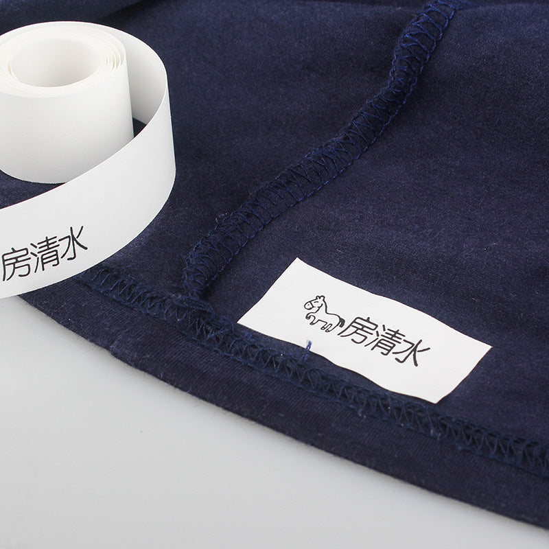 Tira de etiquetas para personalizar otros objetos o ropa negra